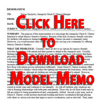 click to download model memo